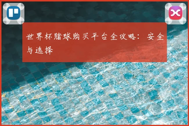 世界杯赌球购买平台全攻略：安全与选择