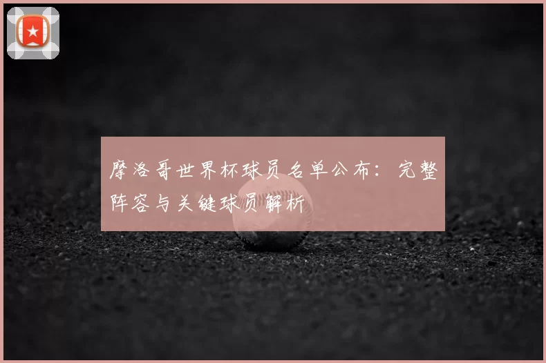 摩洛哥世界杯球员名单公布：完整阵容与关键球员解析